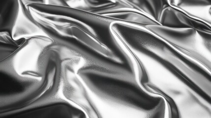 Obraz premium Silver fabric folds