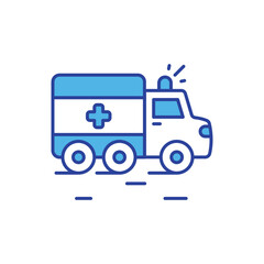 Ambulance icon vector stock illustration