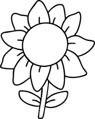 Cute cartoon, gardening, spring, trees, flowers, garden, illustration, hand drawn