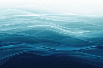 Abstract blue and white wave layers. Modern digital design of ocean wave with blue and white color wave overlapping together. Wallpaper of gradient color with blue and white color. Nature. AIG51.