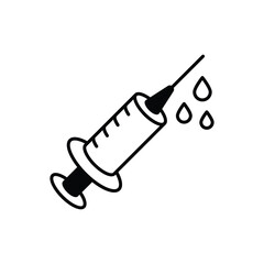 Syringe icon vector stock illustration