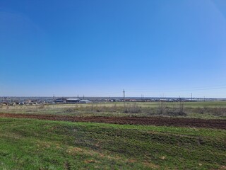 irrigation system in the field