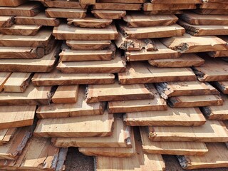 stack of wooden logs