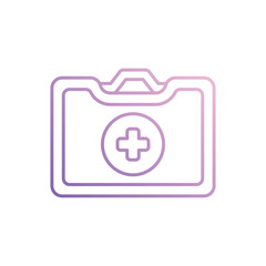 Obraz premium First Aid Kit icon vector stock illustration