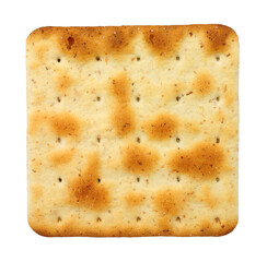 Group of cream crackers savoury cheese biscuits isolated on a white background