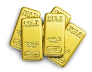 Pile Gold bars 99.99%