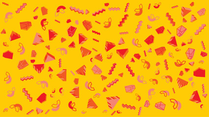 Digital image showcasing a captivating pattern of intricate geometric shapes. Perfect for backgrounds, prints, textiles, or modern design projects.