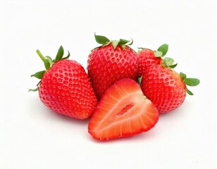 Juicy Red Strawberries: A Vibrant Still Life Composition