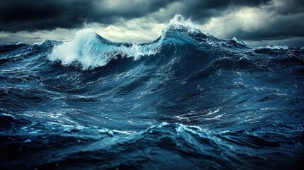 Fototapeta premium Powerful ocean waves crashing