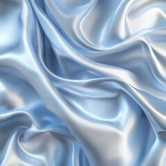 Obraz premium Light Blue, Silky Fabric Drape