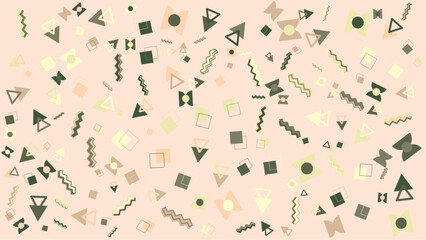 Pink background with geometric shapes suitable for modern design projects, invitations, social media posts, wallpapers, and fashion presentations.