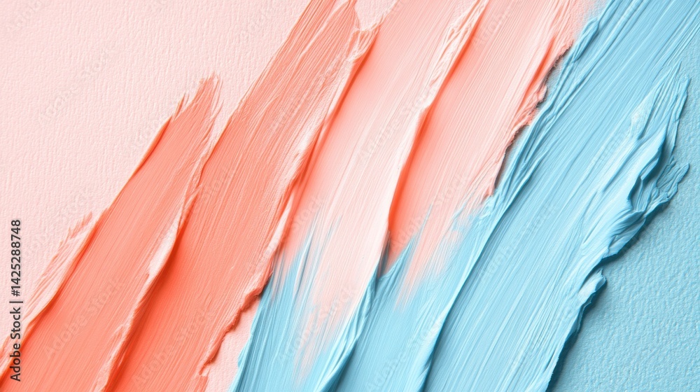 Aufkleber abstract expression of two colors on canvas, texture, artistic design, and background
