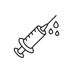 Syringe icon vector stock illustration