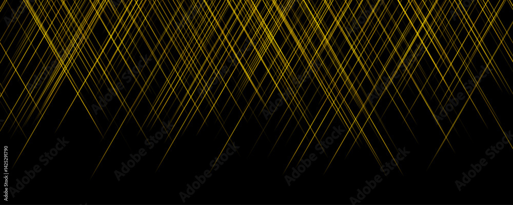 Fototapete shiny golden sparkling lines abstract elegant background. minimal geometric vector banner design