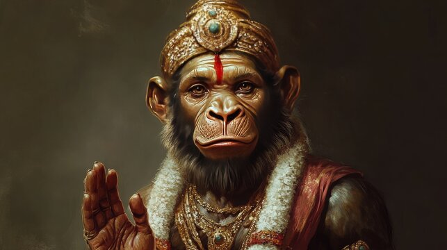 Hanuman Jayanti, In Hindu and yogic mythology, the monkey god Hanuman represents unconditional love and devotion to King Rama and his wife Sita, 16:9