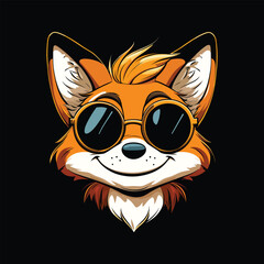 Cool Fox with Sunglasses