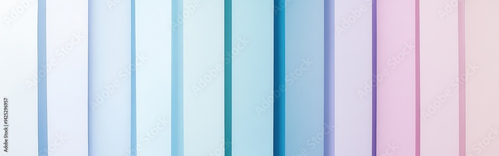 Poster Soft gradient design in pastel blue tones arranged vertically, creating a visually appealing backdrop with subtle color transitions