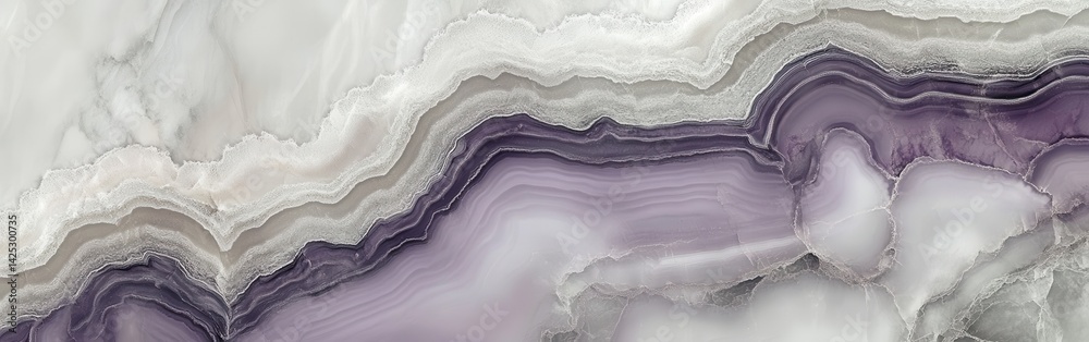 Aufkleber lavender and gray abstract marble background with elegant layered transitions for decorative stone e