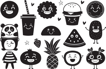 Funny Cartoon Mascot Vector Logo Design Template – Smiling Character for Branding & Ads

