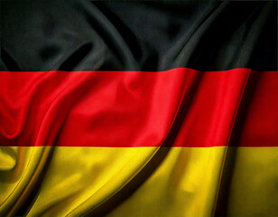 Naklejka premium Waving German flag representing national pride and patriotism