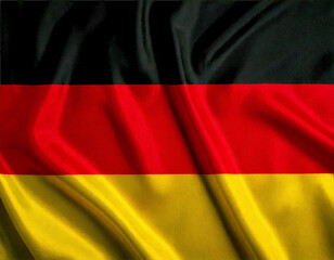 Naklejka premium Waving German flag representing national pride and patriotism