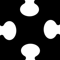 Puzzle piece icon in flat Plugins symbol puzzle pieces use for playing isolated on transparent background