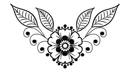 Collection of floral and botanical elements. Set of leaf, foliage wildflowers, plants, bloom, leaves and herb. Hand drawn of blossom spring season vectors for decor, website, wedding card and shop.