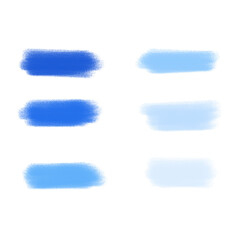 watercolor of blue brush strokes