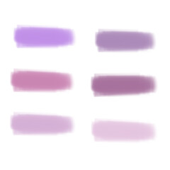 set of purple brush