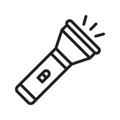 Torch icon vector image. Suitable for mobile apps, web apps and print media.