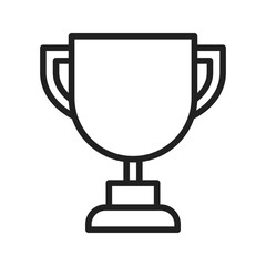 Trophy icon vector image. Suitable for mobile apps, web apps and print media.