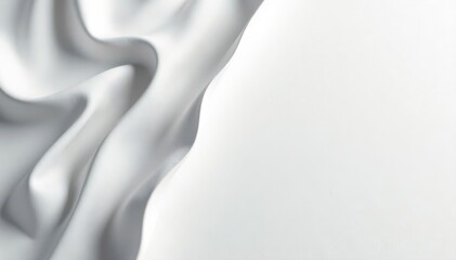 Fototapeta premium Deep creases, soft shadows, textured white paper , surface, rough