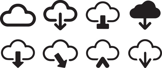 Weather Icons Collection – Flat Vector Symbols ,Minimal Weather Icon Set – Sun, Rain, Snow & Storm Vectors ,    Vector Weather Symbols Pack