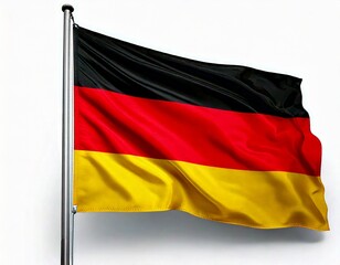 Fototapeta premium Germany flag white backround 