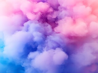 Naklejka premium Colorful smoke clouds abstract art