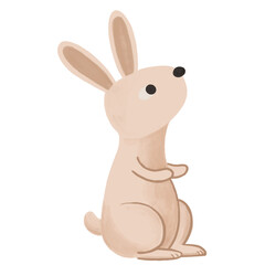 Cute Bunny Illustration Set – Hand-drawn Rabbits in Playful Poses