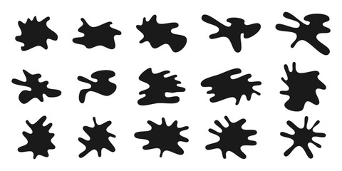 vector set of blob shapes