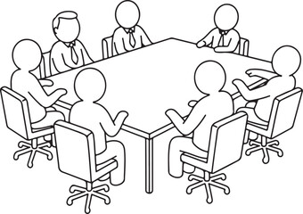 Abstract Business Meeting Graphic 