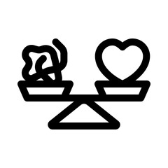 Line Emotional Balance Icon