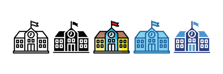 School  Icon Element For Design