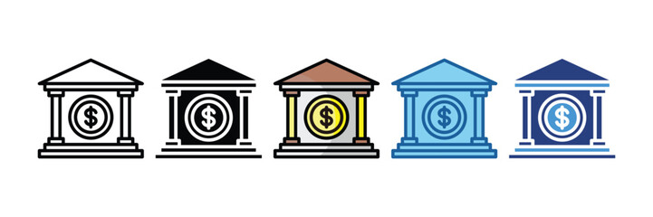 Bank  Icon Element For Design