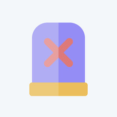 Icon Alert. related to Exclamation symbol. flat style. design editable