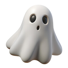 3D Ghost Icon – Spooky Halloween Spirit