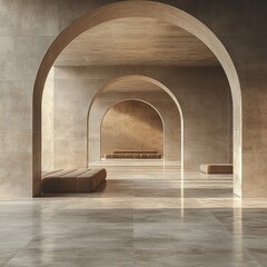 Minimalist Room with Bench