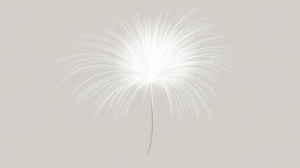 Abstract white radiating design