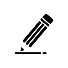 Pencil with an eraser symbolizing writing and correction