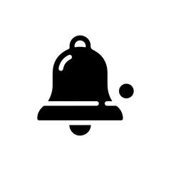School bell with clapper inside symbolizing alert or school start