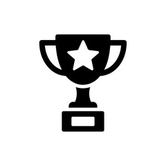 Trophy with star shape symbolizing academic achievement
