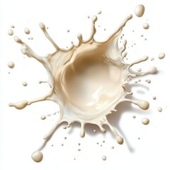 Creamy milk splash