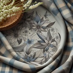 Kota Doria Cotton A lightweight cotton fabric with a distinctive